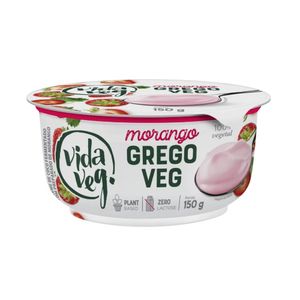 Iogurte Vida Veg 150g Grego Morango