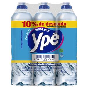 Detergente Liq.Ype 500ml Clear C/6 10%D