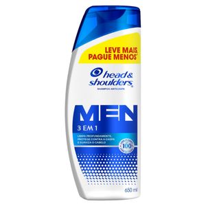 Shampoo Head Shoulders 650ml 3em1 L+P-