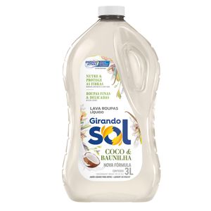 Lava Roupa Liq.Girando Sol 3l Coco/Baun