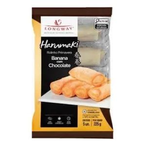 Rolinho Primavera Longway 225g Ban/Choc