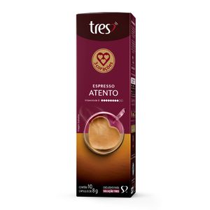 Cápsula de Café Espresso Atento 3 Corações 10 Unidades