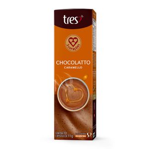 Cápsula Chocolatto Caramello 3 Corações 10 Unidades