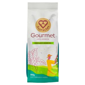 Café em pó 3 Corações Gourmet Cerrado Mineiro 250g