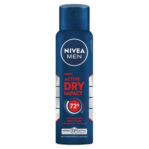NIVEA MEN Desodorante Antitranspirante Aerossol Active Dry Impact 150ml