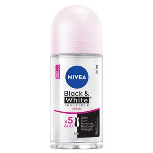 NIVEA Desodorante Roll-on Black & White INVISIBLE Clear 50ml
