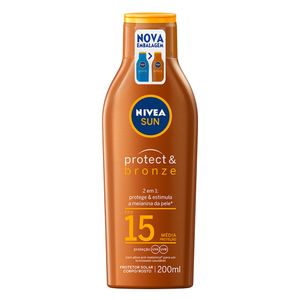 NIVEA SUN Protetor Solar Protect & Bronze FPS15 200ml