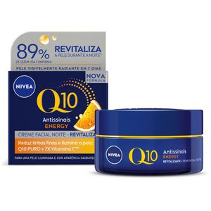 Nivea Creme Facial Antissinais Q10 Energy Noite 50g