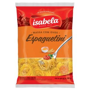Macarrão De Sêmola com Ovos Isabela Espaguetini 500g
