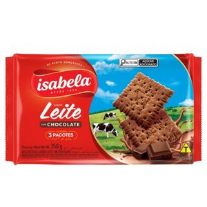 Biscoito Leite Isabela Com Chocolate 350g