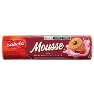 Biscoito Mousse Isabela Morango Com Chocolate 130g