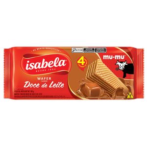 Biscoito Wafer Isabela Doce de Leite 100g