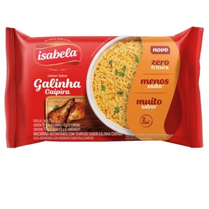 Macarrão instantâneo Isabela Gal.Caipira 75g