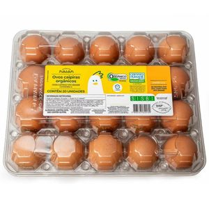 Ovo Caipira Orgânico Raiar Com 20 Unidades