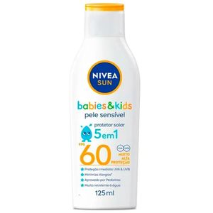 NIVEA SUN Protetor Solar Kids & Babies Pele Sensível FPS 60 125ml