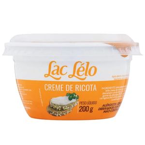 Creme de Ricota Lac Lelo Pote 200g