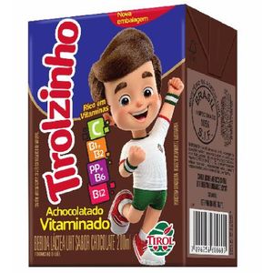 Bebida Láctea UHT Chocolate Tirol Tirolzinho Caixa 200ml