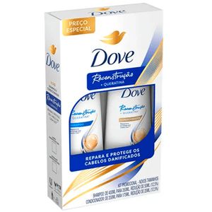 Shampoo 350ml + Condicionador 175ml Dove Reconstrução
