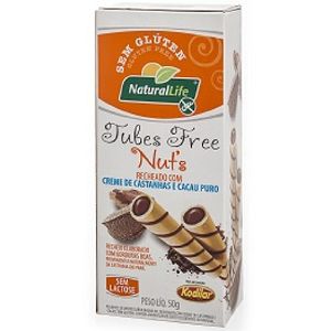 Tubes Free Nuts Creme de Castanhas e Cacau Natural Life 50g Sem Glúten