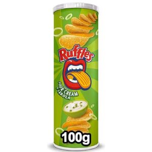 Batata Ondulada Ruffles Sabor Sour Cream E Cebola 100g