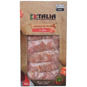 Linguiça de Frango D'talia Com Bacon 500g