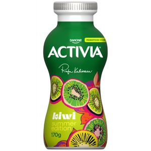 Leite Fermentado Parcialmente Desnatado Kiwi Activia Frasco 170g Summer Edition