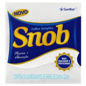 Guardanapo Papel Snob Com 50 Unidades 24x22cm