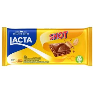 Chocolate Lacta ao Leite Com Amendoim Shot 80g