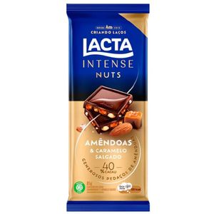 Chocolate Lacta 40% Amêndoas & Caramelo Salgado 85g
