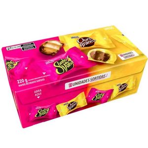 Bombom Lacta Sonho de Valsa e Ouro Branco Sortidos 220g