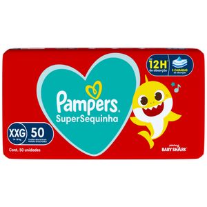 Fralda infantil Pampers Supersequinha Jumbo XXG Com 50 Unidades