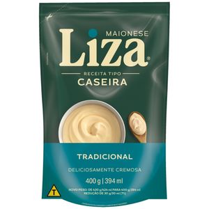 Maionese Liza Caseira Tradicional 400g Sachê