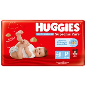 Fralda Huggies Supreme Care Mega P Com 48 Unidades