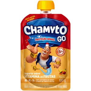 Iogurte Parcialmente Desnatado Vitamina de Frutas Chamyto Go Squeeze 100g