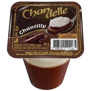 Sobremesa Láctea com Chantilly Chocolate Chandelle Copo 90g