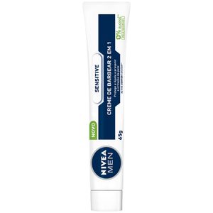 NIVEA MEN Creme de Barbear Sensitive 2 em 1 65g