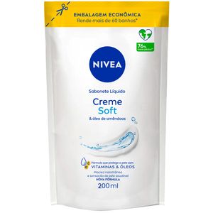 NIVEA Sabonete Líquido Refil Creme Soft 200ml