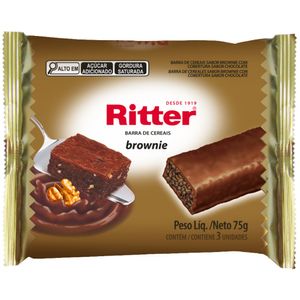 Barra de Ceral Ritter Brownie 75g