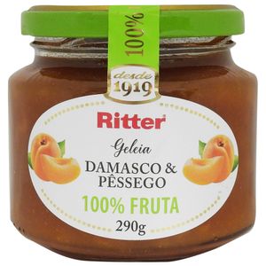 Geleia Ritter 100% Fruta Damasco & Pêssego 290g