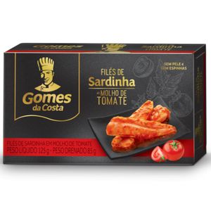 Filé De Sardinha Gomes Da Costa Tomate 85g