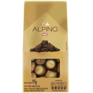Bombom ao Leite Alpino Caixa 195g 15 Unidades