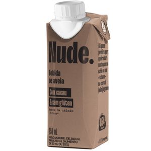 Bebida De Aveia Nude Com Cacau Sem Glúten 250ml