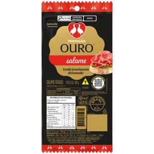 Salame Defumado Fatiado Perdigão Ouro 100g