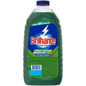 Lava-Roupas Líquido Roupas Brancas e Coloridas Brilhante Higiene Total Frasco 1,8l