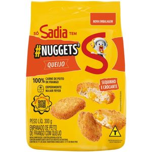 Empanado de Frango Peito Queijo Sadia Nuggets Pacote 300g