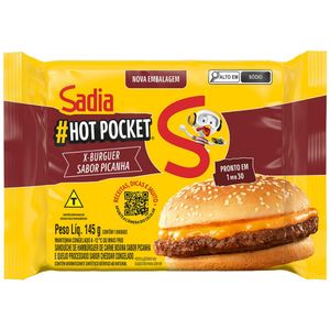 Sanduíche Congelado X-Burguer Picanha Sadia Hot Pocket Pacote 145g
