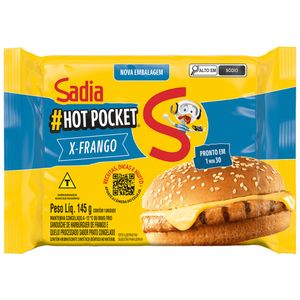 Sanduíche Congelado X-Frango Sadia Hot Pocket Pacote 145g