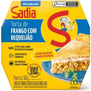 Torta De Frango Com Requeijão Sadia 500g