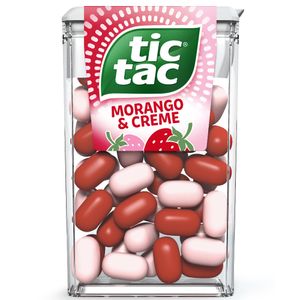 Tic Tac Pastilhas Sabor Morango e Creme 14,5g