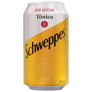 Água Tônica Sem Açúcar Schweppes 350ml Lata